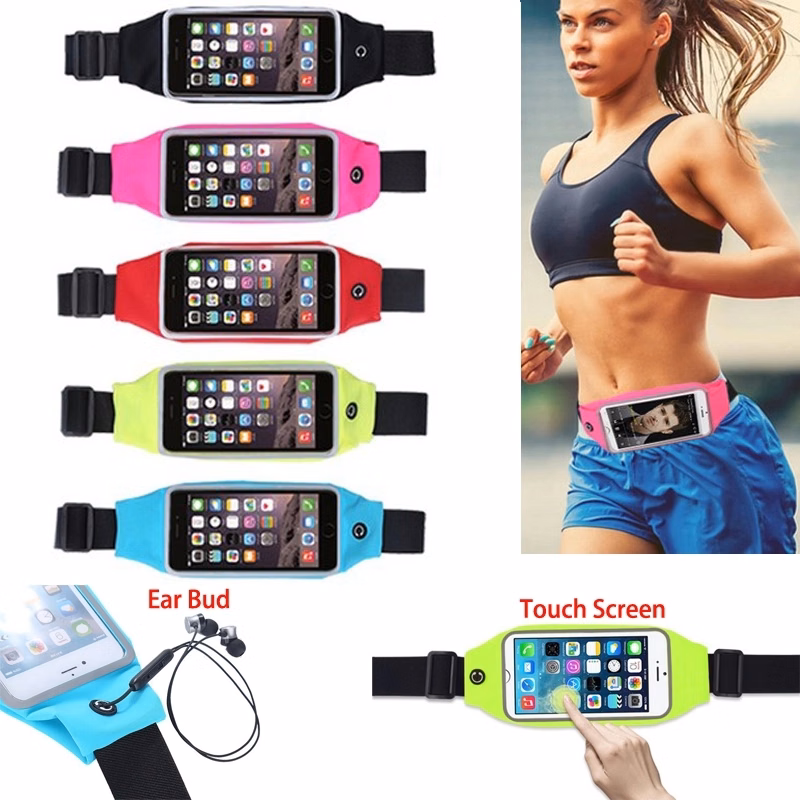 Reflective Waterproof Touch Screen Waist Fanny Pack Running