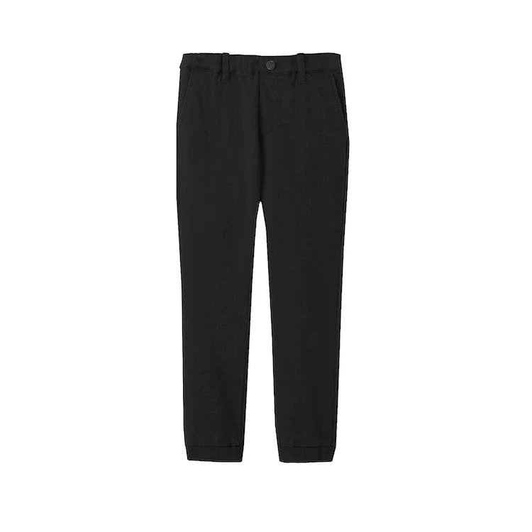 Boys' Stretch Twill Joggers - Black Small-XL 1