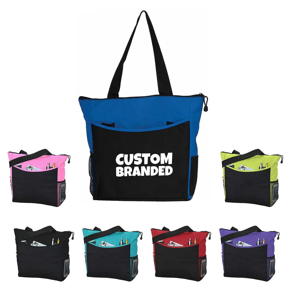 Transport It Two-Tone Tote Bags 1