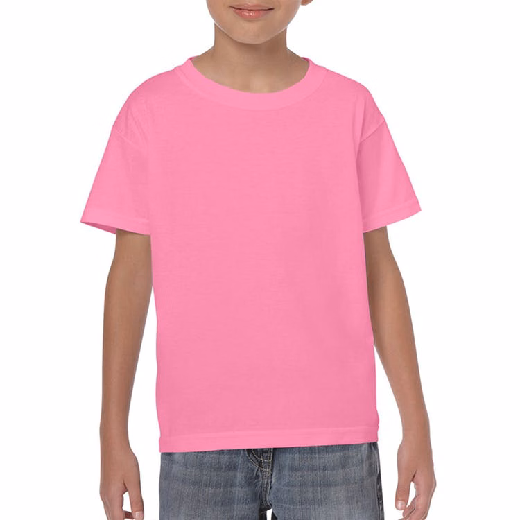 Heavy Cotton Youth T-shirt Azalea Medium