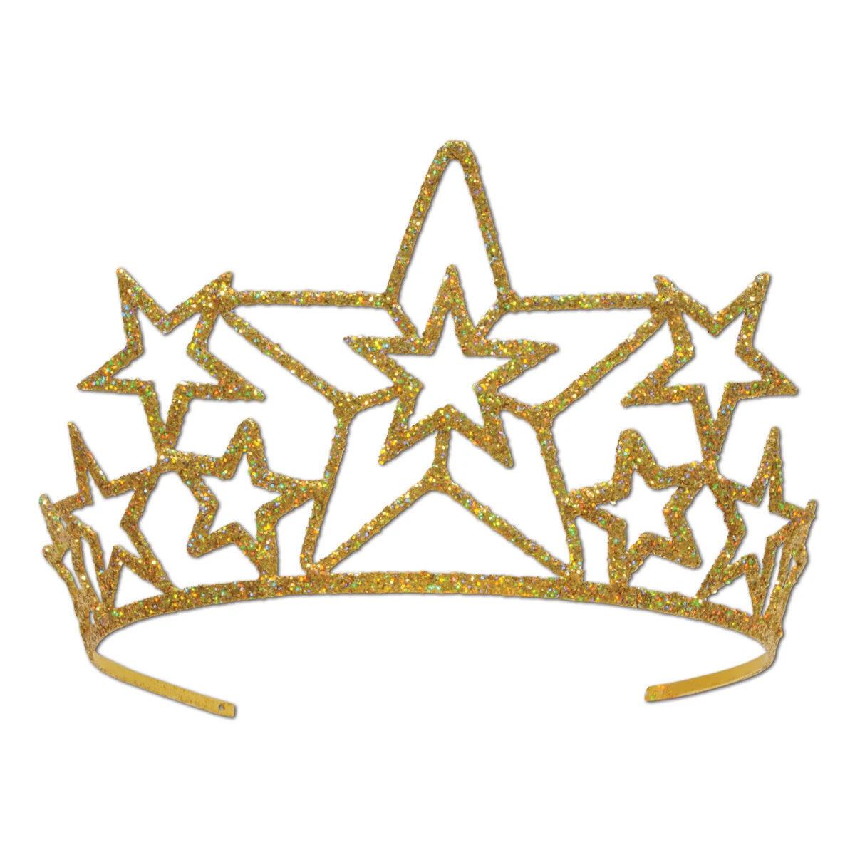 Glittered Metal Star Tiara 1