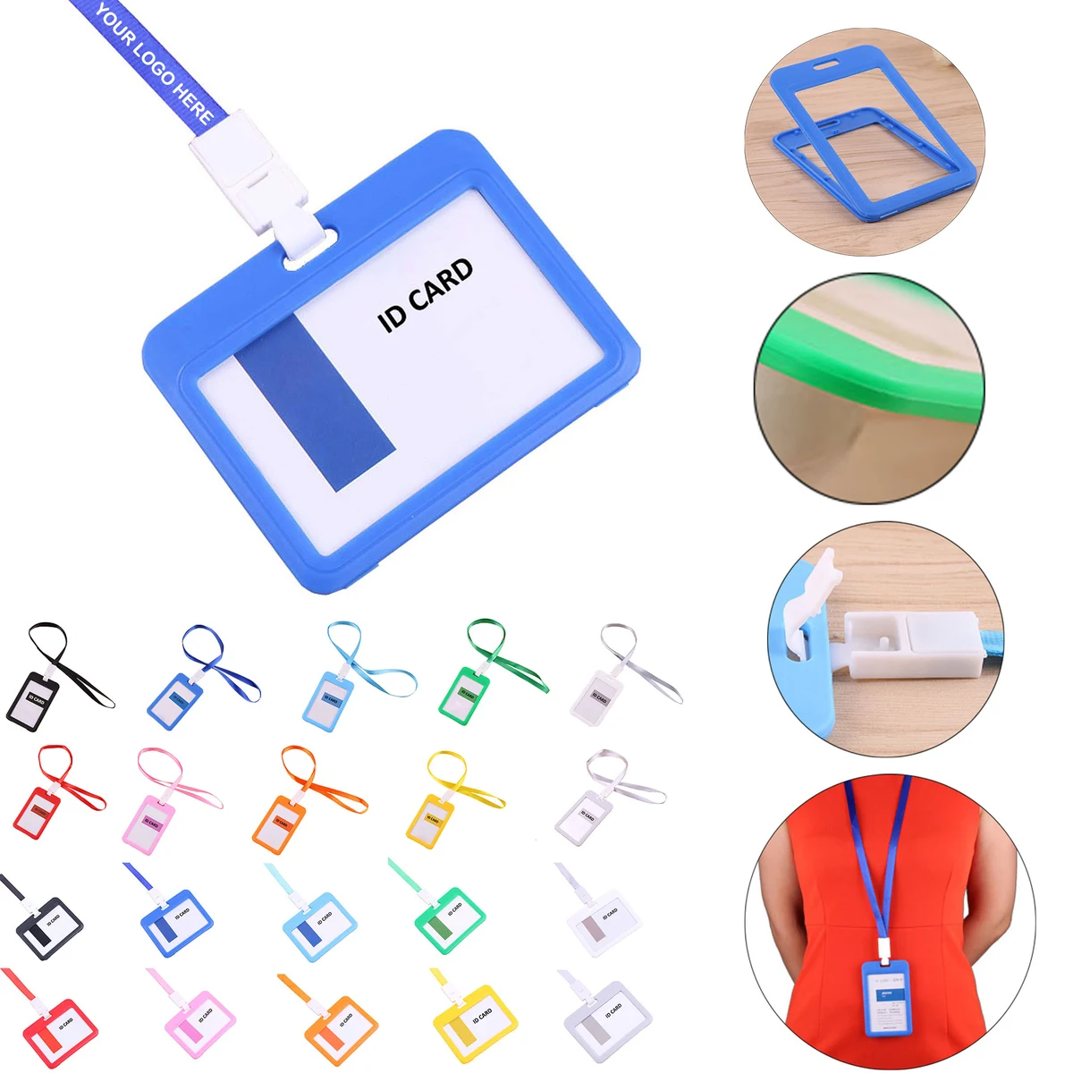 Plastic Badge Holder With Lanyard 1