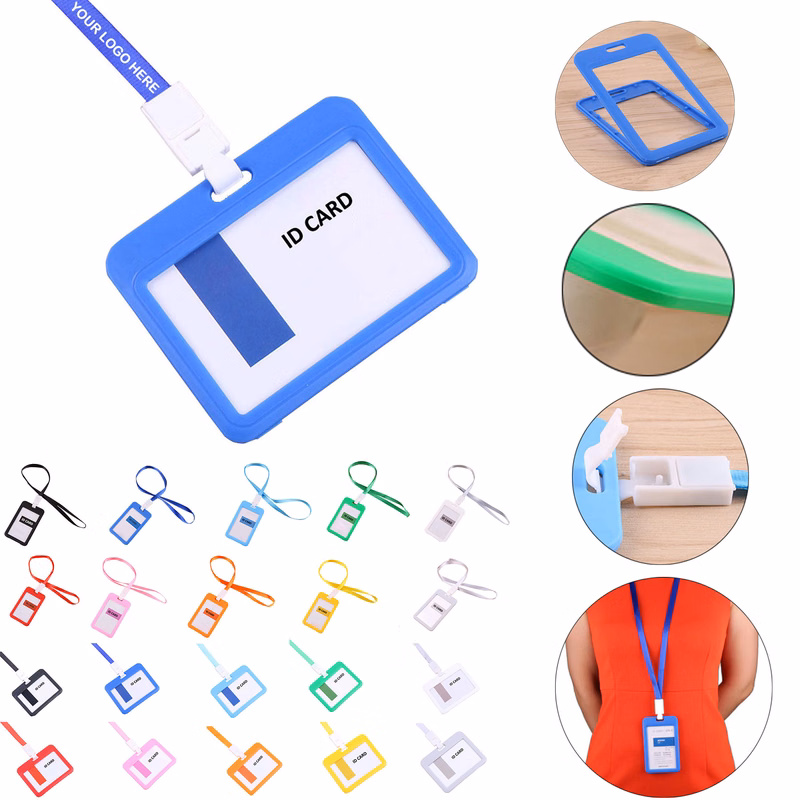 Plastic Badge Holder With Lanyard