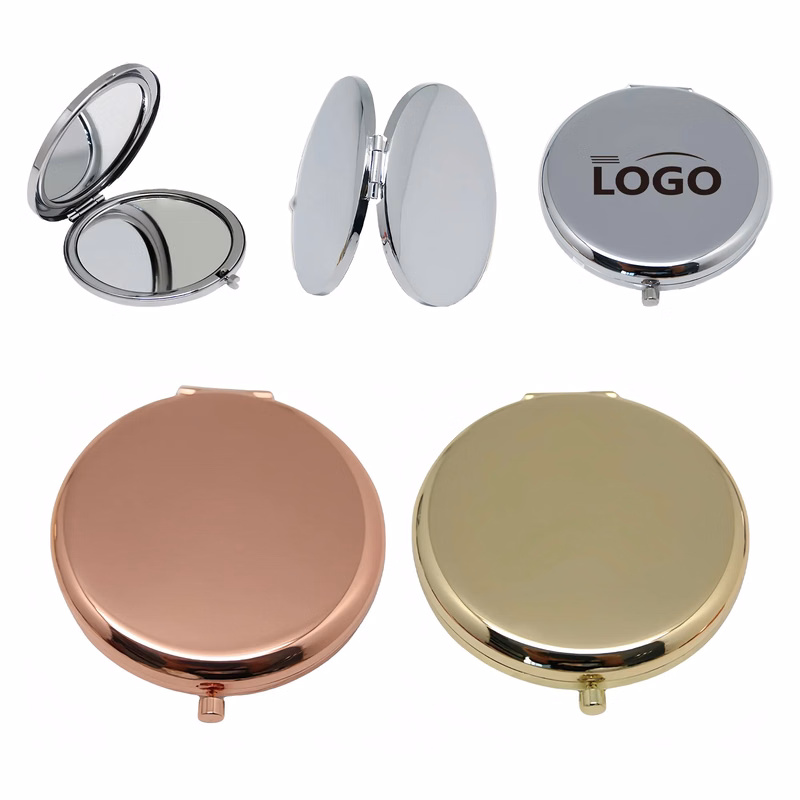 Stainless Steel Dual Sided Magnifying Folding Vanity Mirror