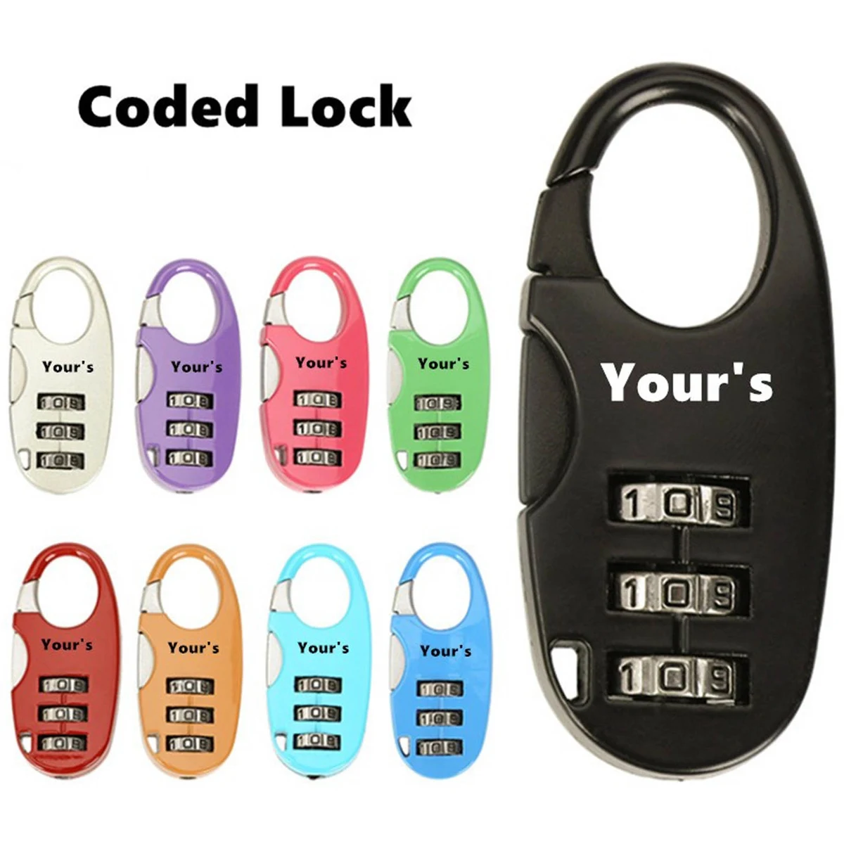 Zinc Alloy Outdoor Travel Digital Password Lock 1