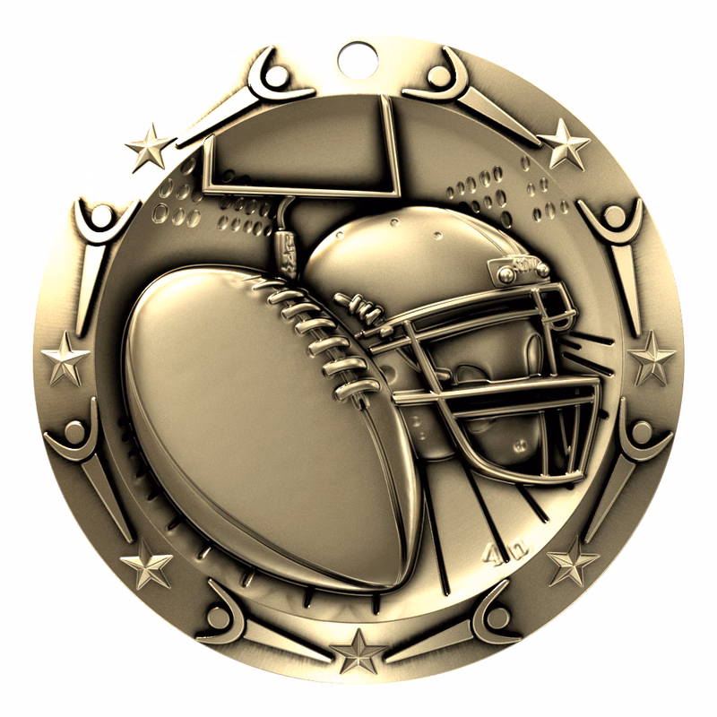 Football World Class Medallion (3")