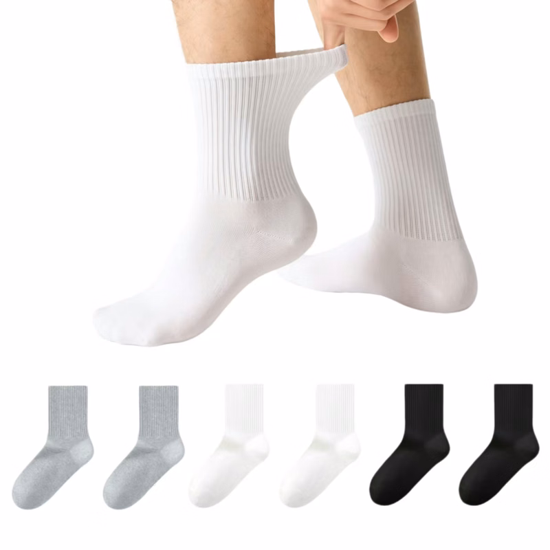 Custom Embroidered Mid Calf Socks