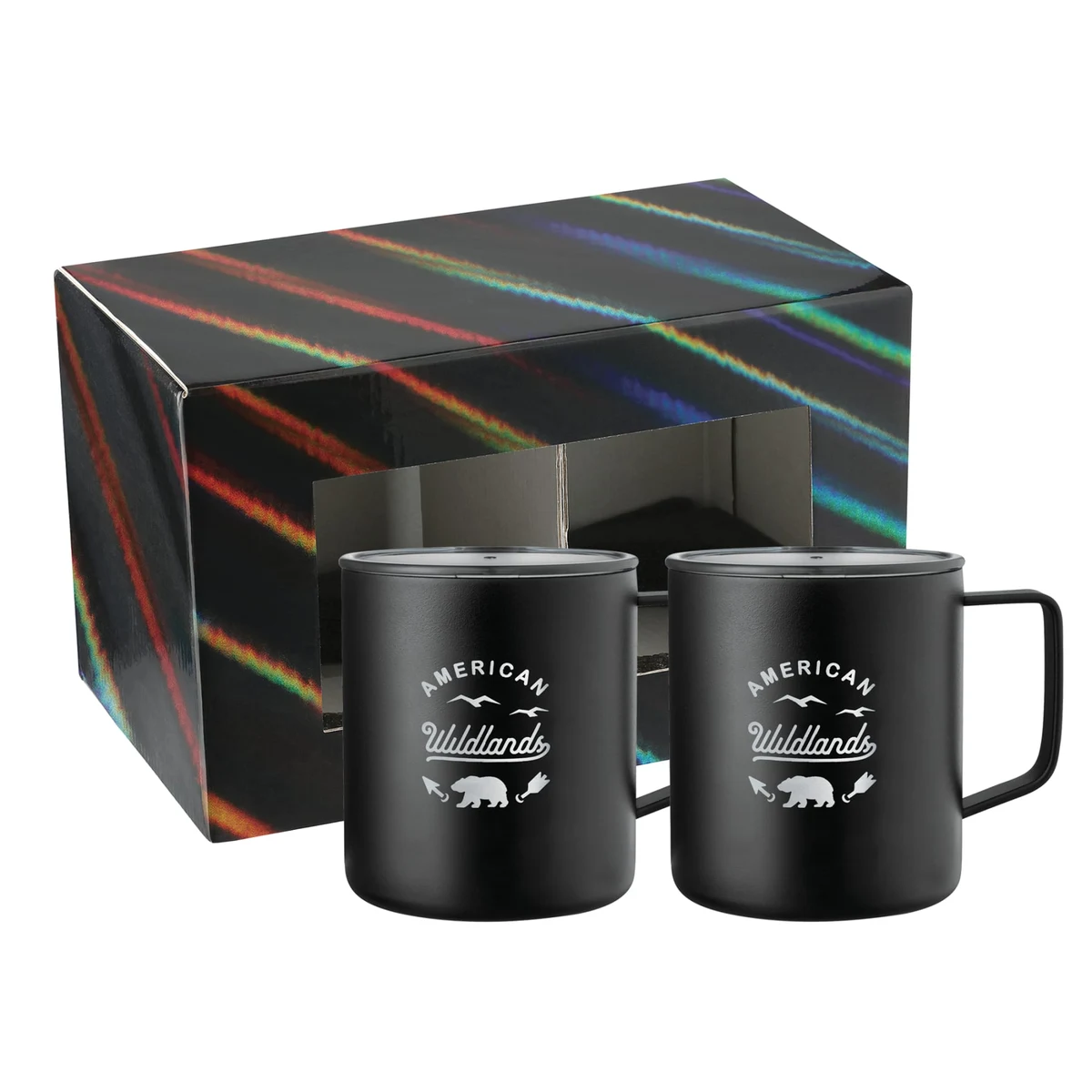 Rover Camp Mug 14oz Powder coated 2 in 1 Gift Set 1