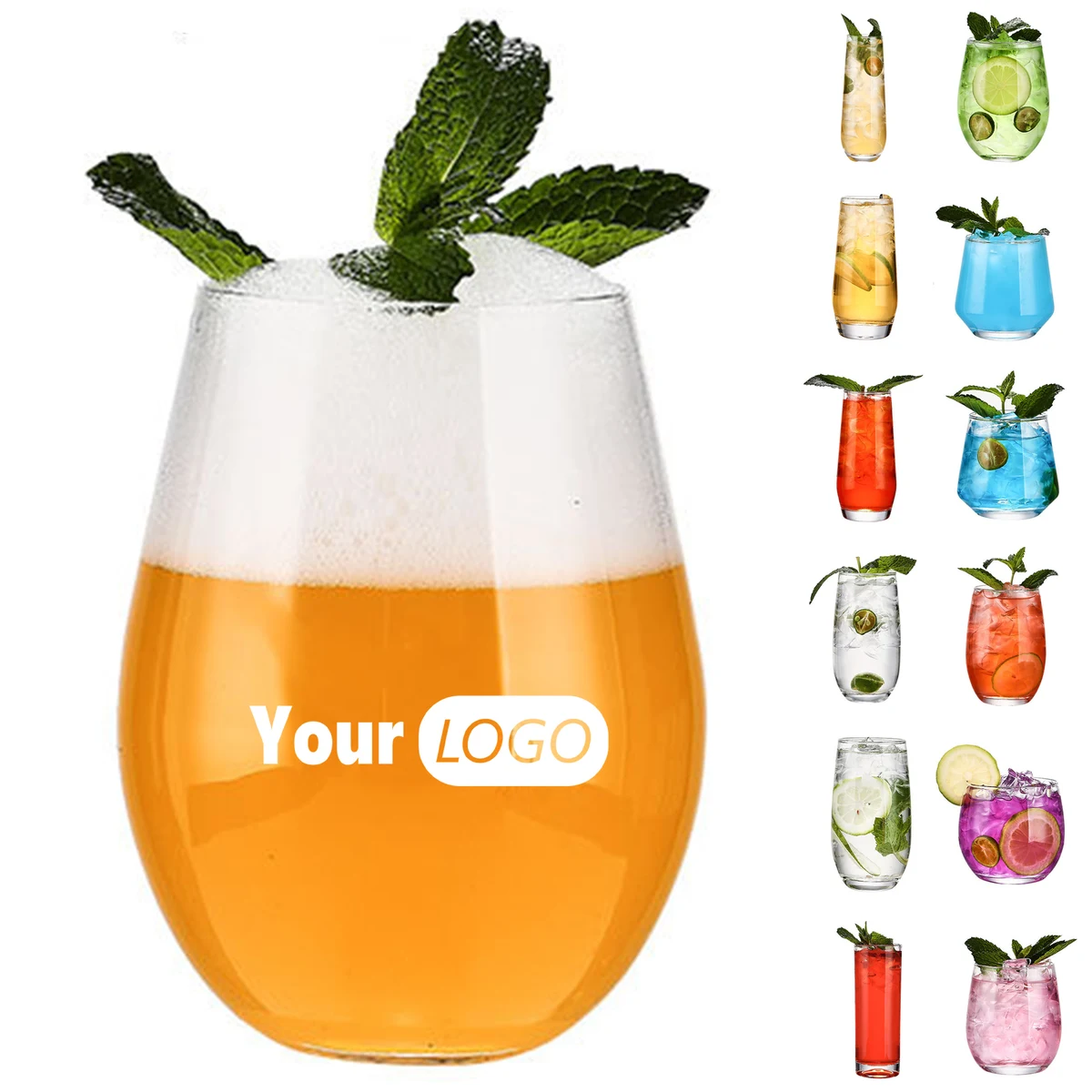 Glass Cocktail Mojito Cup 1