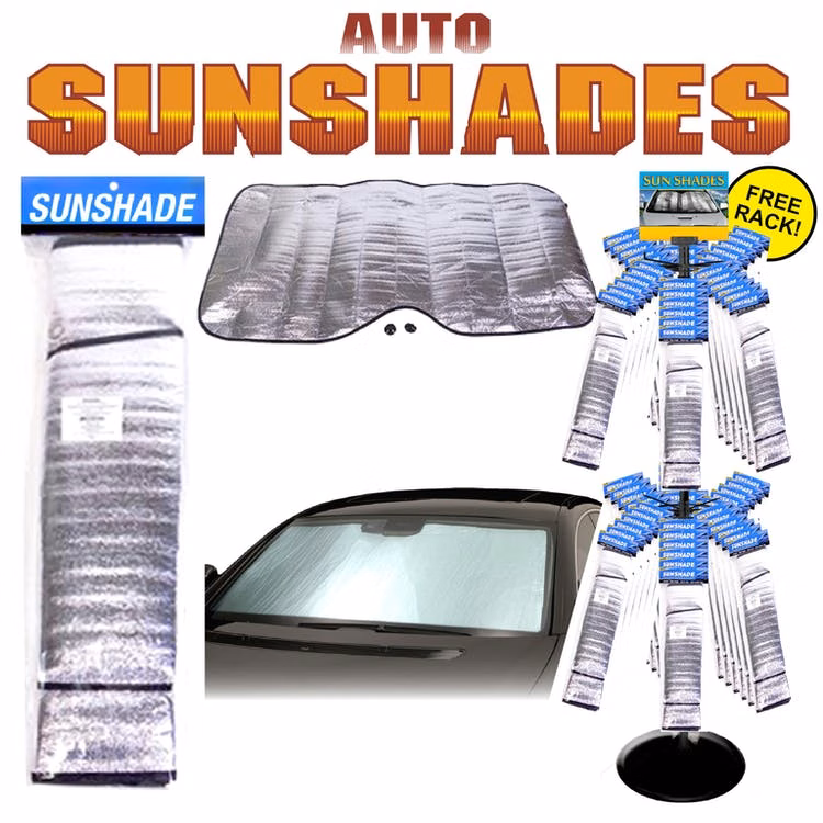 Car Sunshades - Reflective Fits Most Cars