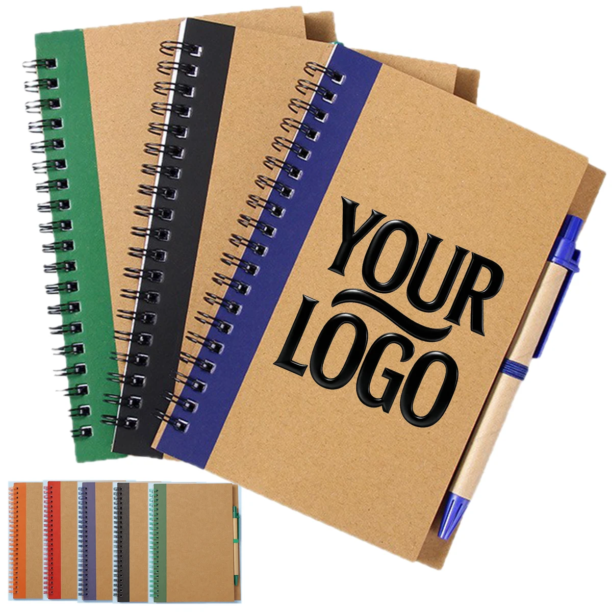 A5 Kraft Notebook with Pen 1