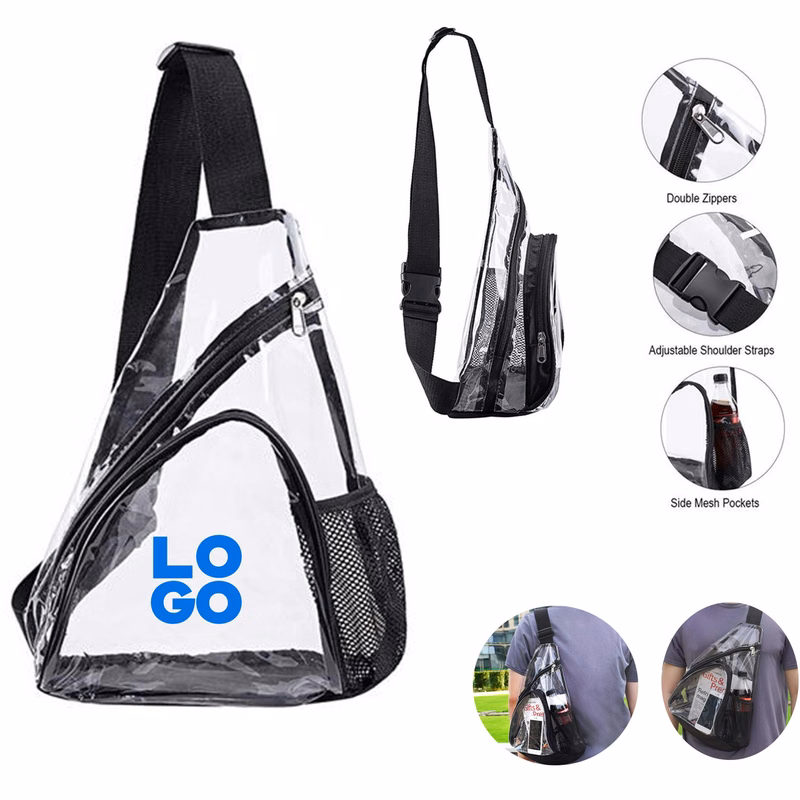 Multipurpose Clear Crossbody Sling Backpack
