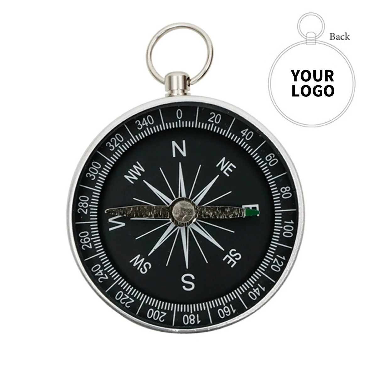 Pocket Navigation Compass 2.3" Length x 0.4" Width x 0.75" Height 1
