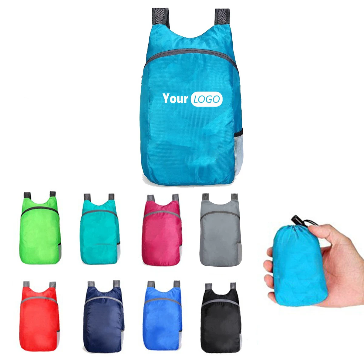 MOQ10 Lightweight Packable Pocket Backpack 1