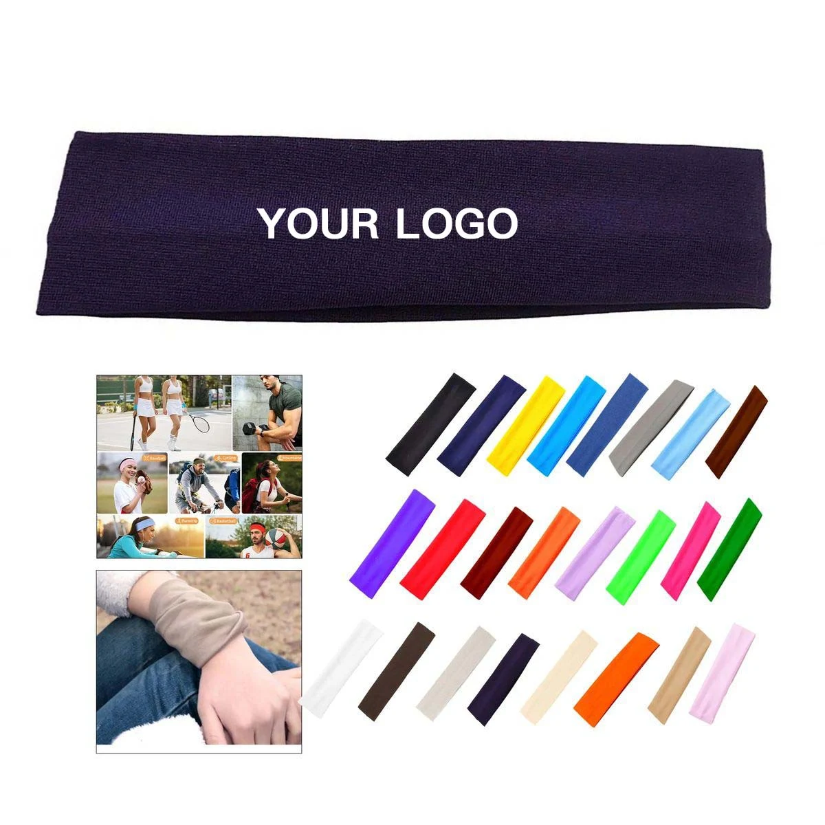 Stretchable Headband for Running and Fitness 1