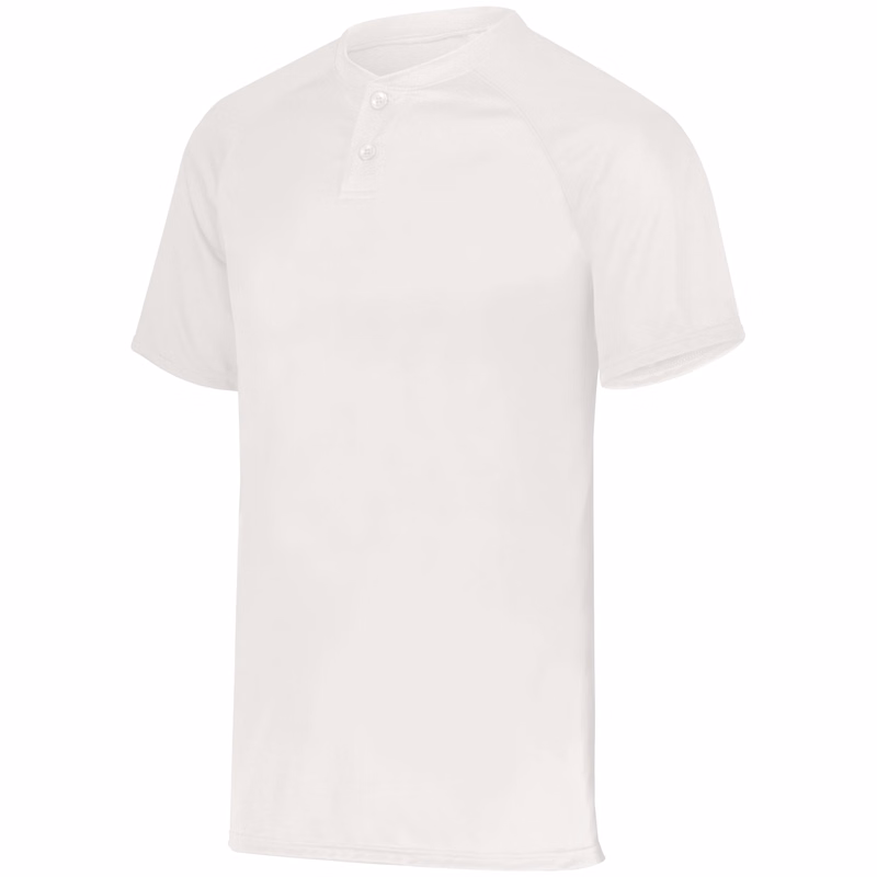 Youth Attain Wicking Two-Button Baseball Jersey