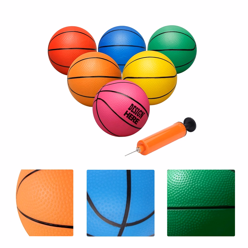 MOQ50 Inflatable PVC Basketball Toy Customization