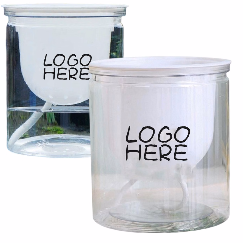 Self-Watering Planter Clear Plastic Flower Pot