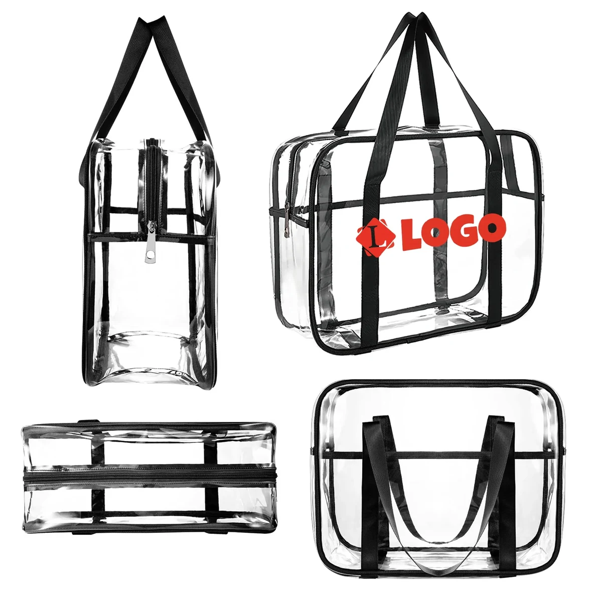 Custom Transparent Stylish PVC Handbag 1