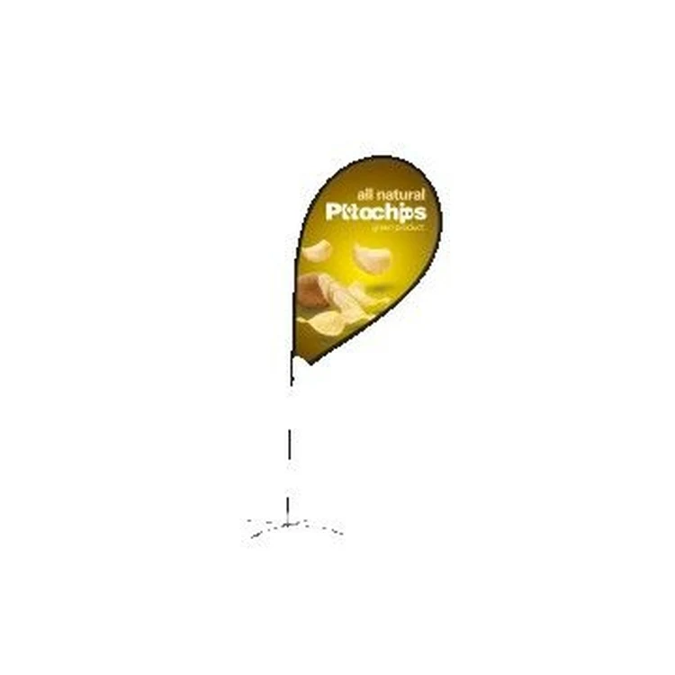11ft R Shape Feather Flag Kit - 2 Side Imprint 1