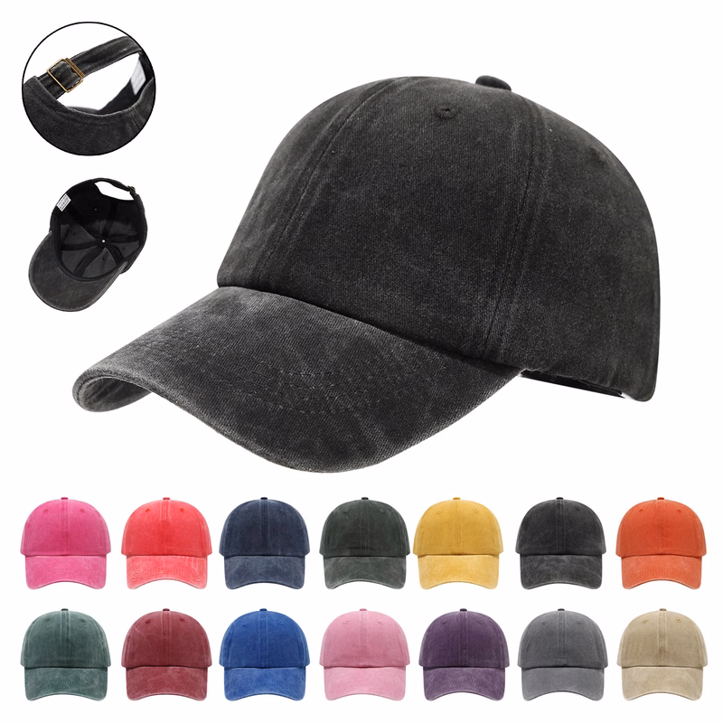 6-Panel Washed Cotton Unconstructed Baseball Cap