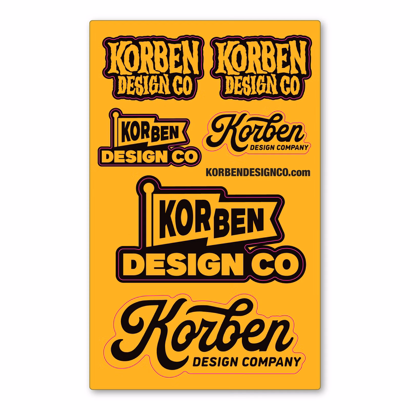 Custom Indoor/Outdoor Repositionable Decal Sticker Sheet - 16 - 20 Square Inch