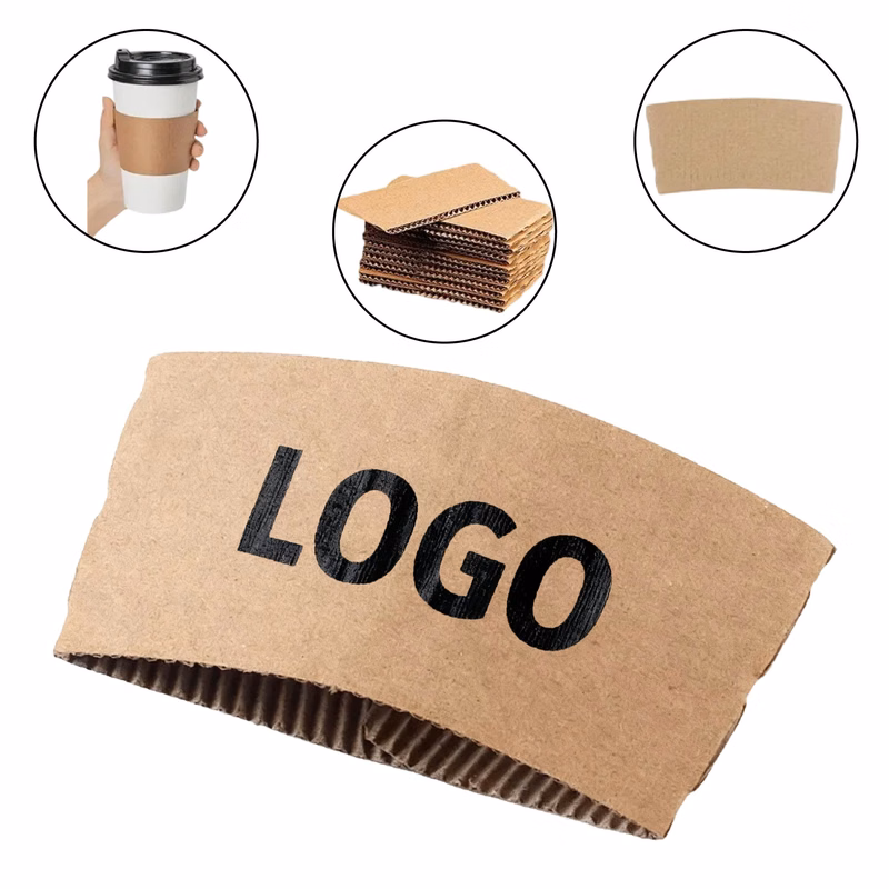 Biodegradable Kraft Paper Corrugated Cup Sleeve