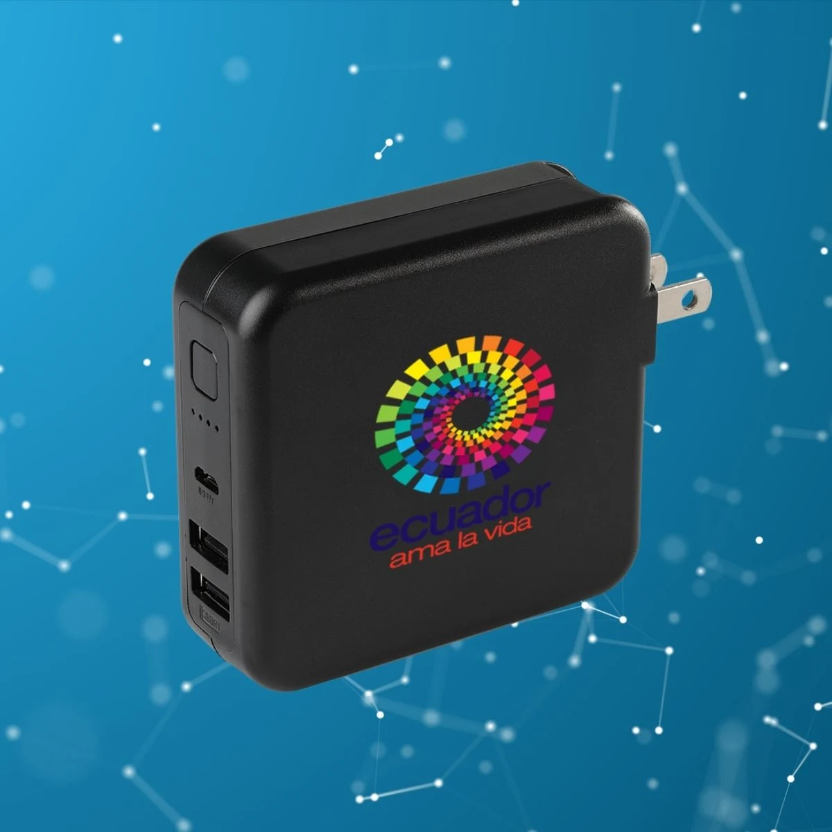 RAVPower Power Bank with Dual USB Wall Charger - 6700mAh 1
