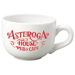 16 oz. White Latte Stoneware Mug 1