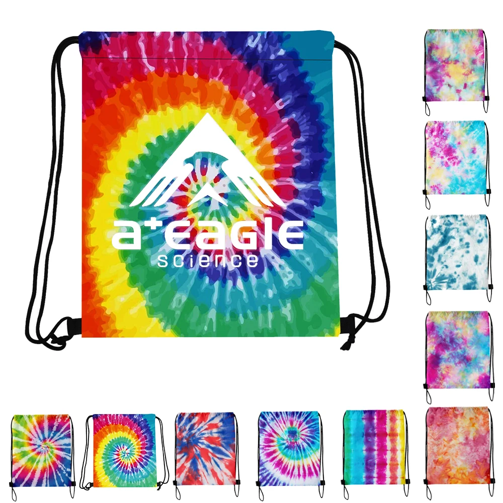Custom Tie-Dye Drawstring Bag 1