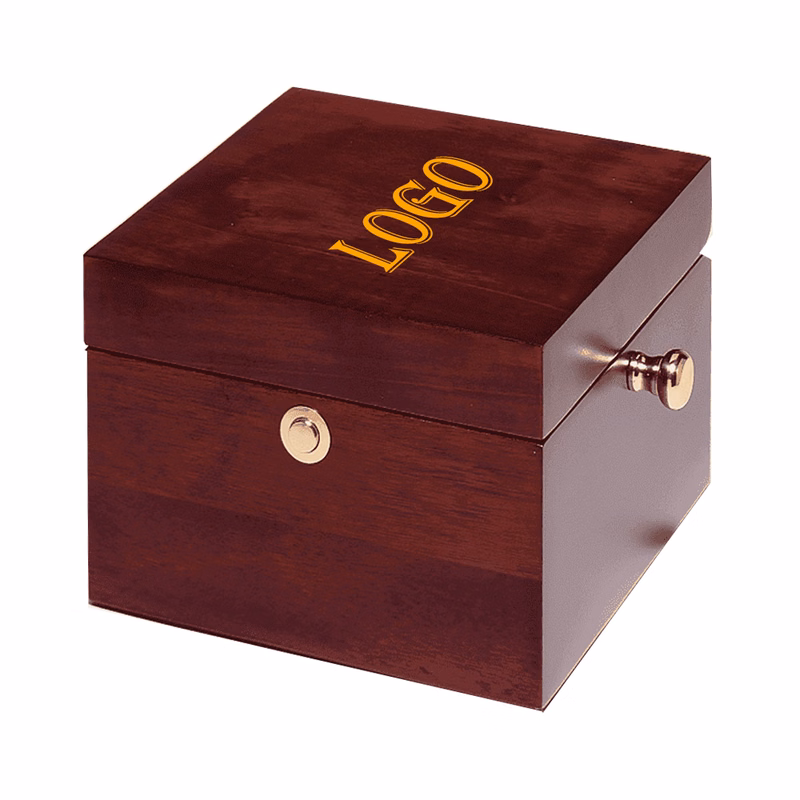 LARGE MAHOGANY FINISH CAPTAIN'S CLOCK