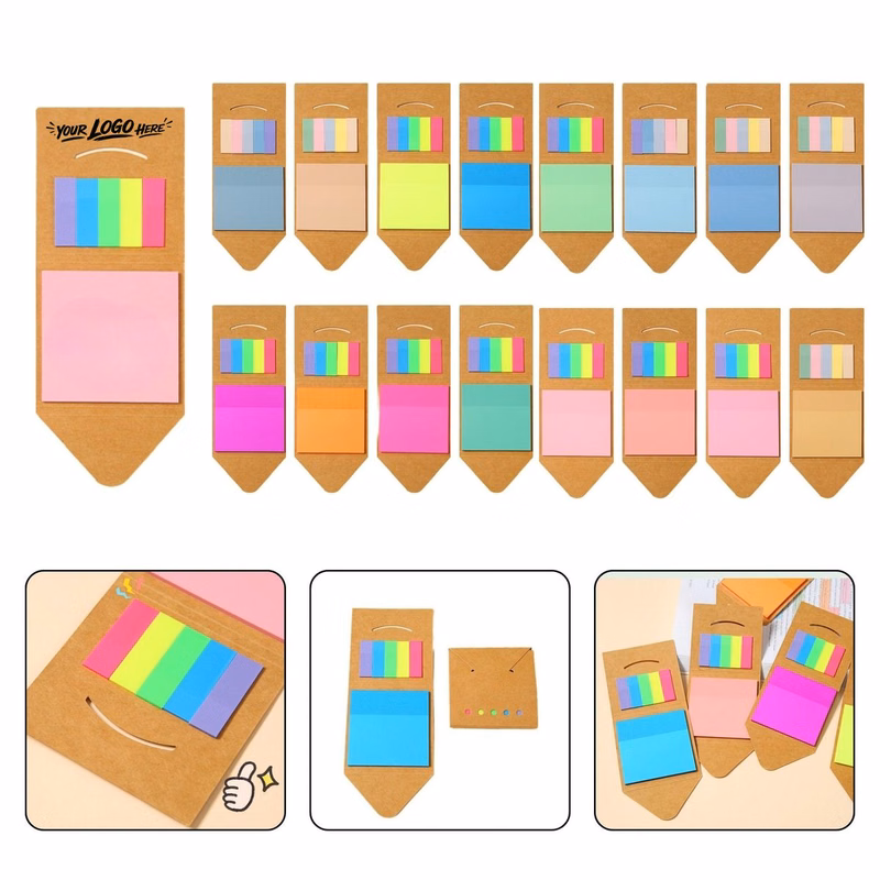 Smiley Notes Kraft Sticky Pads