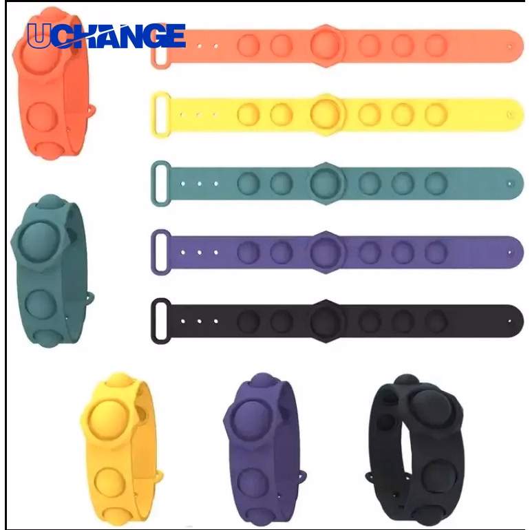 Silicone Stress Bubble Wristband Wearable Fidget Band