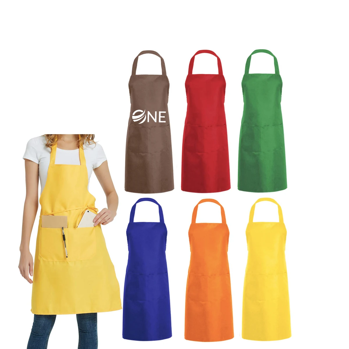 Large Kitchen Cooking Apron 100pcs 1