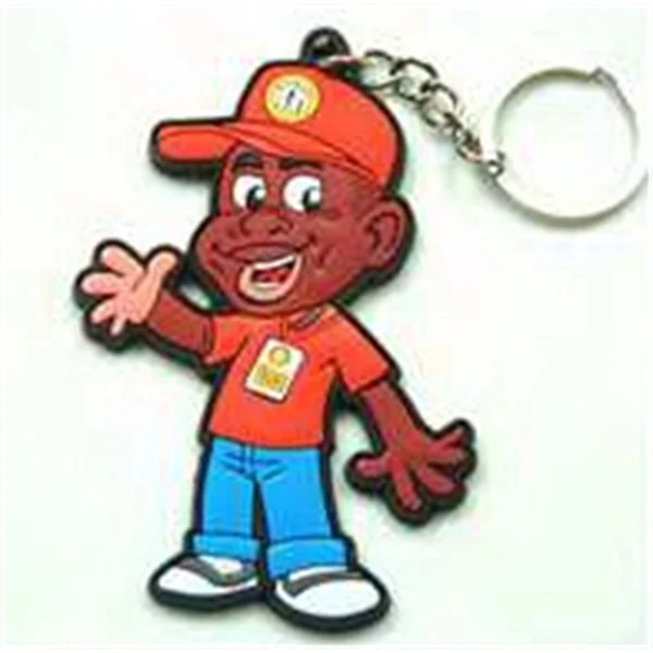 Custom Shape and Print Rubber Keychains 1