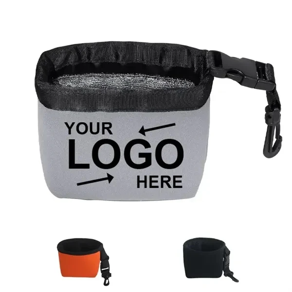 Custom Nylon Golf Ball Cleaning Bag With Waterproof Liner — Course Maintenance Item 1