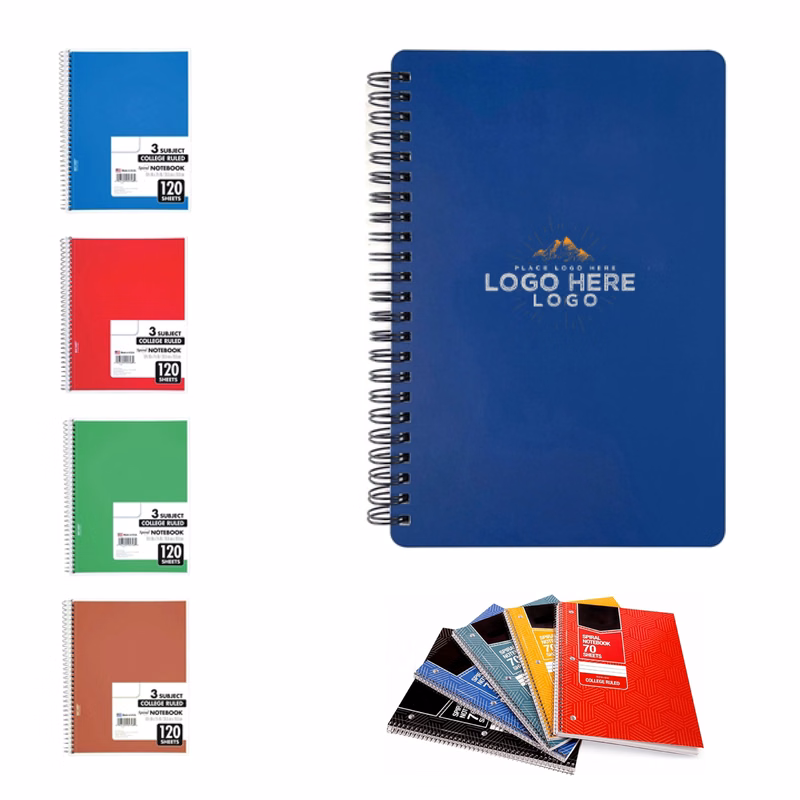 MOQ 50 Custom Logo 10x6 Lined Spiral Notebook for Business & Events