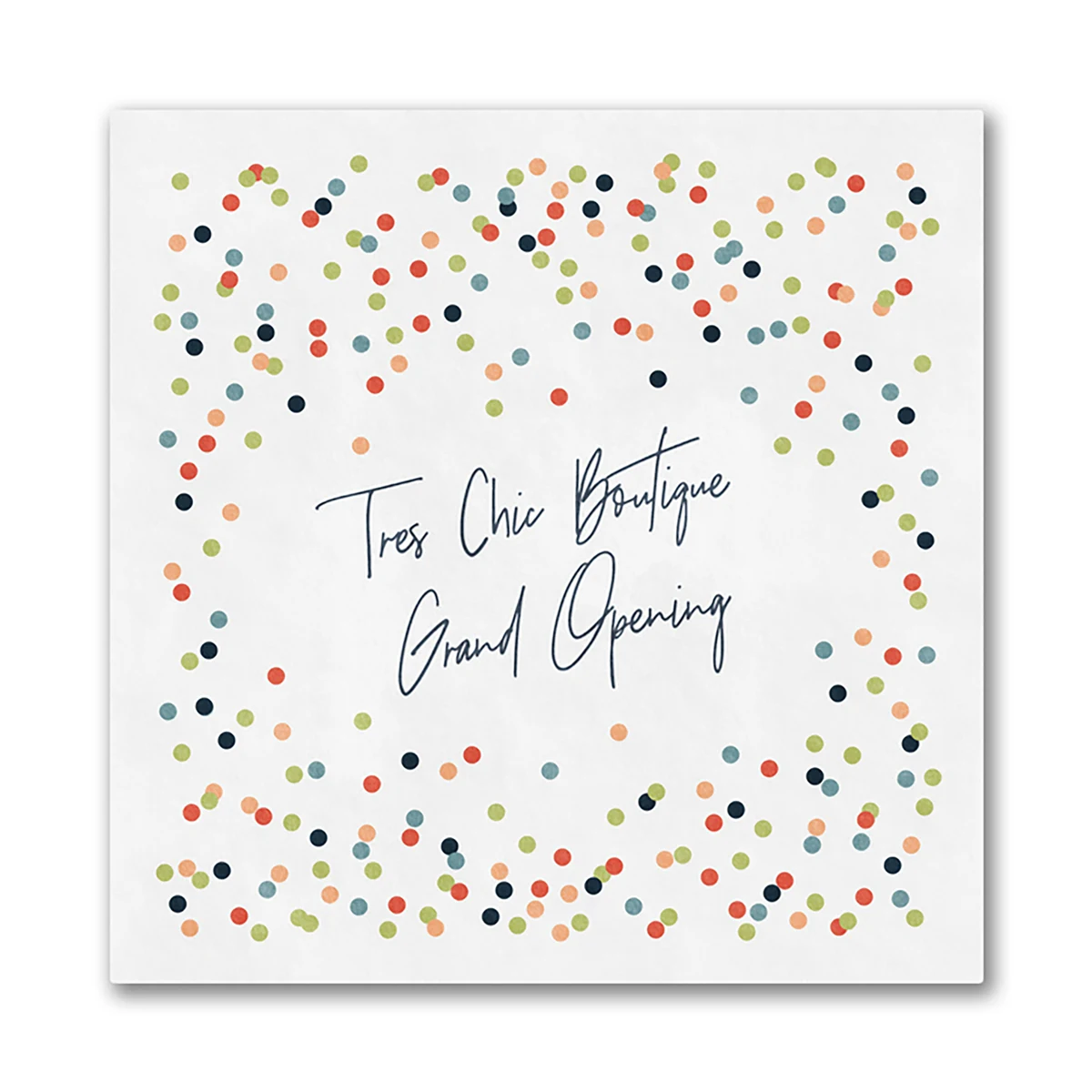 Colorful Confetti Luncheon Ooh La Color Napkin 1