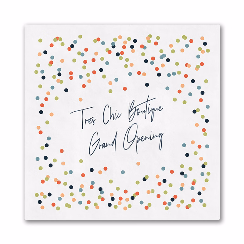 Colorful Confetti Luncheon Ooh La Color Napkin