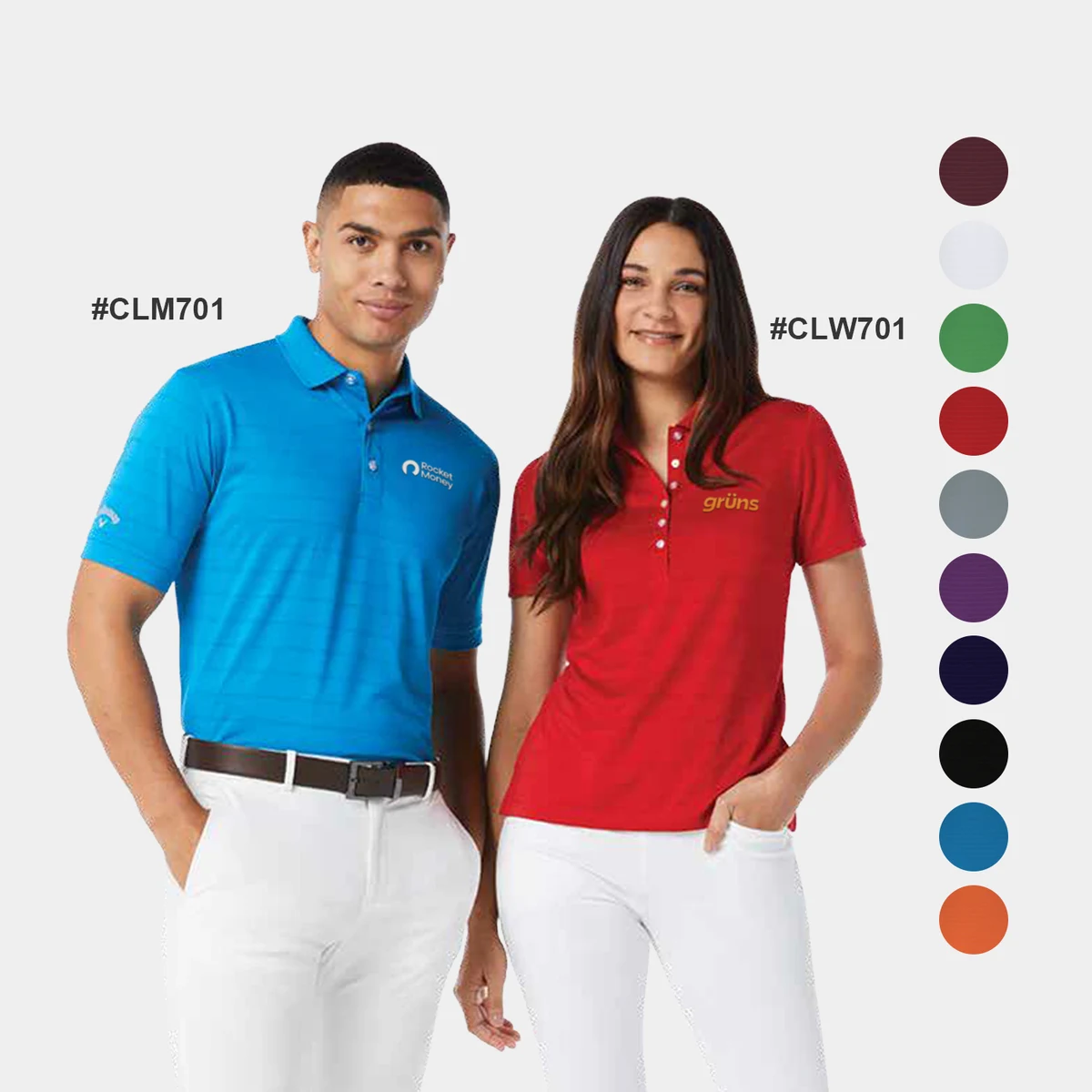 Callaway® Vent Moisture Wicking Men's Polo Shirt with Custom Logo 1