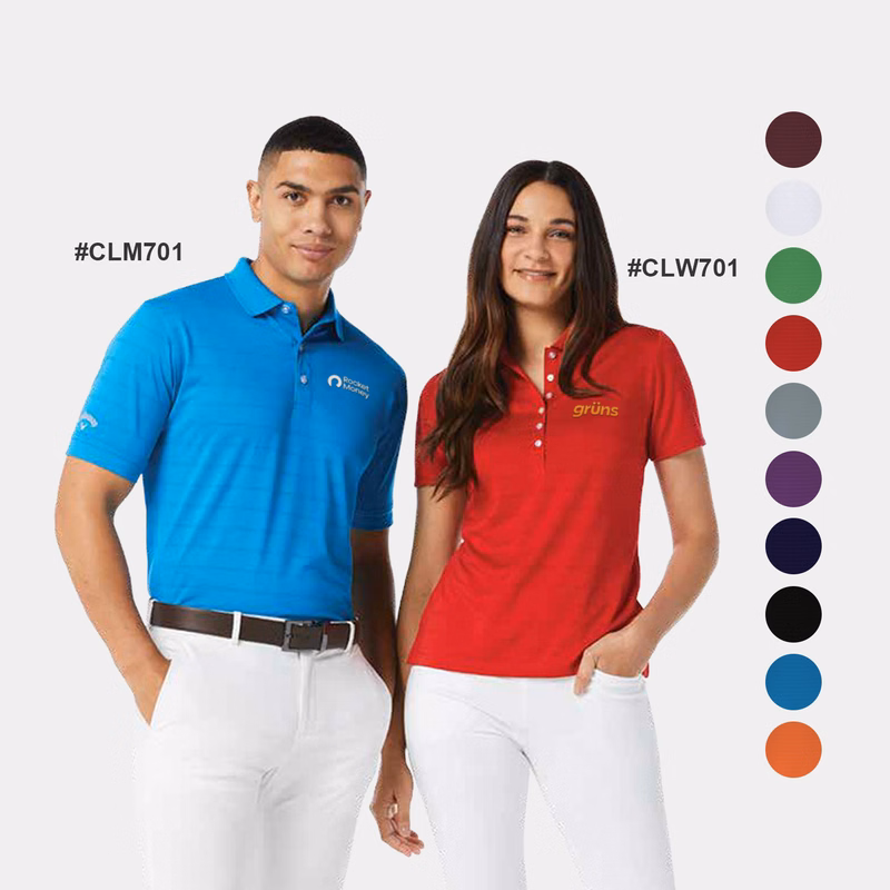 Callaway® Vent Moisture Wicking Men's Polo Shirt with Custom Logo