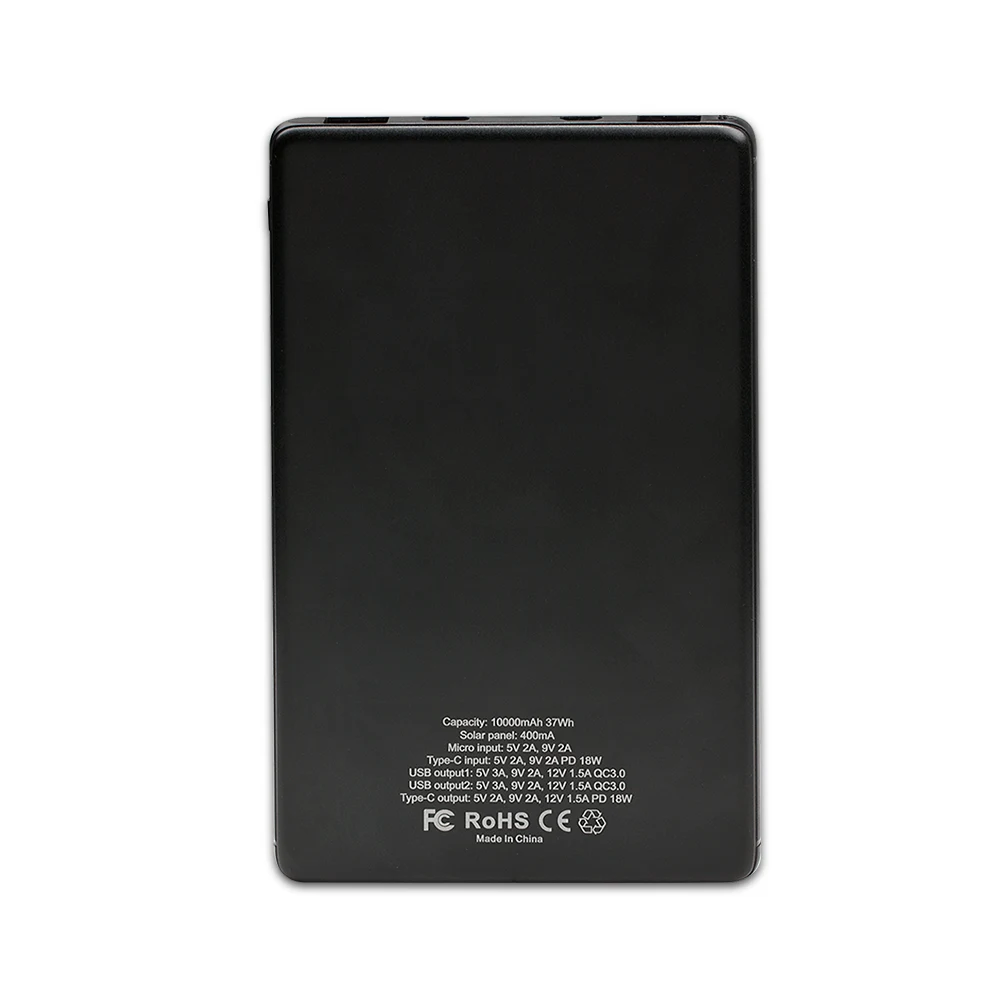 Naples Ultra Slim Solar 10,000mAh Power Bank 1