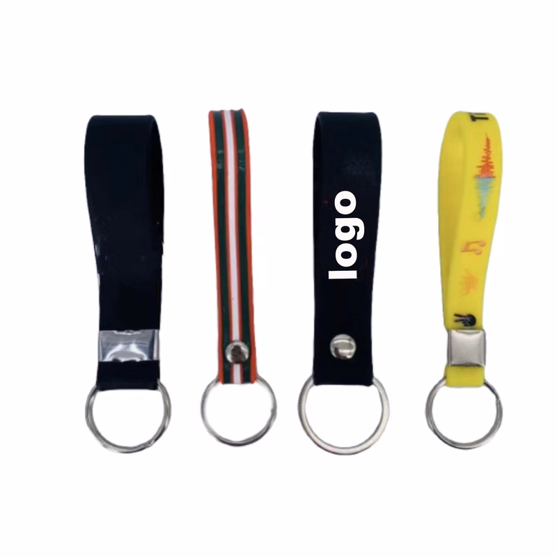 Solid Color Silicone Keychains