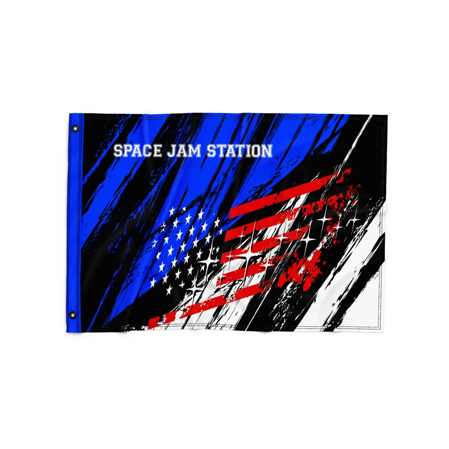 Double-Sided Dye Sublimation 2-Layer 8ft x 5ft Flag 1