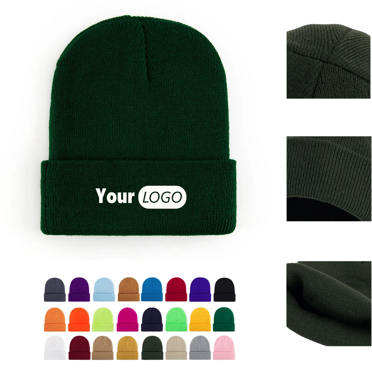 Unisex Cozy Knitted Beanie for Fall and Winter 1
