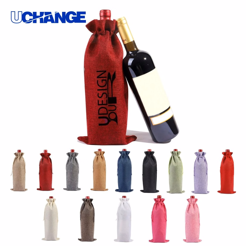 Drawstring Wine Gift Bag Container