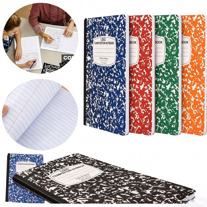 School Bulk Marble Wide Ruled Notebook