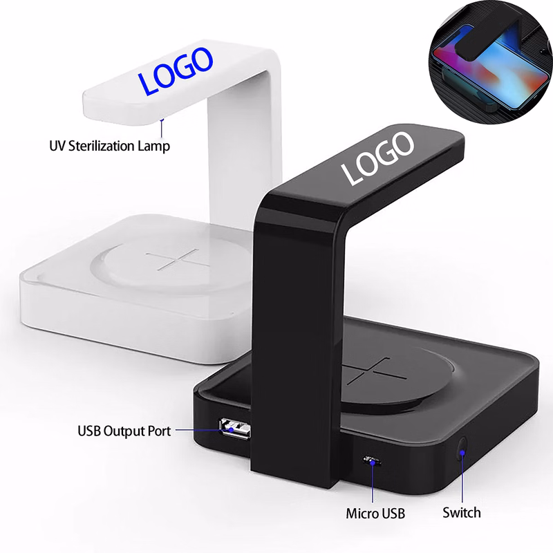 UV Sterilizer Disinfection Digital Device and Wireless Charger