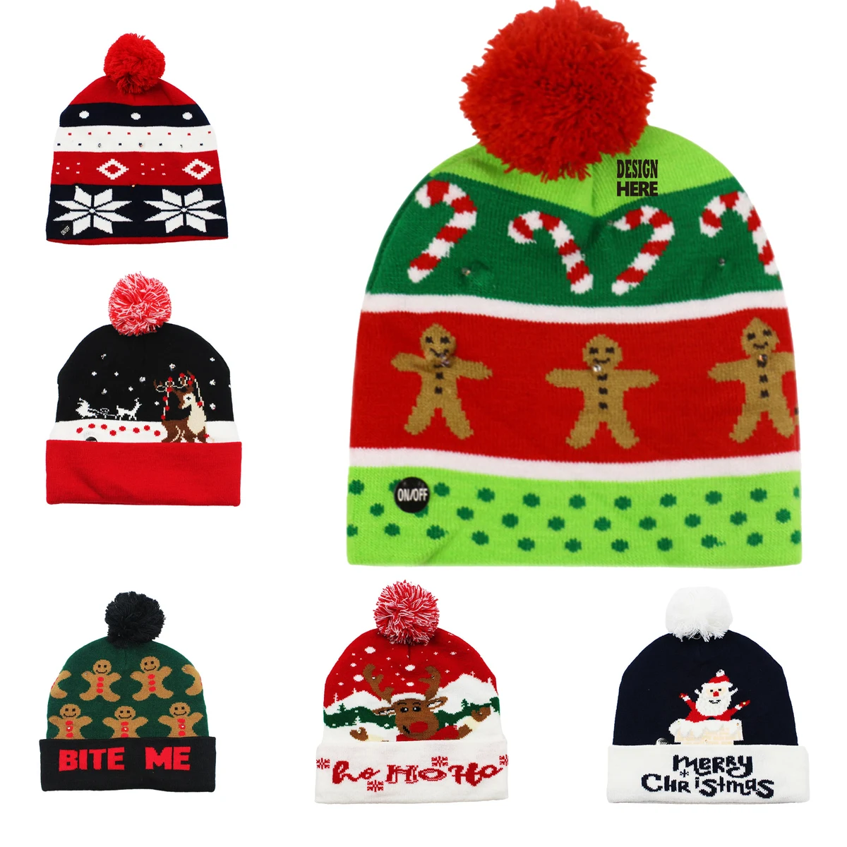 LED Knit Hat For Festive Occasions 1