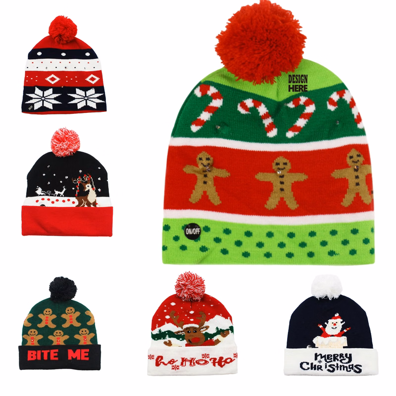 LED Knit Hat For Festive Occasions